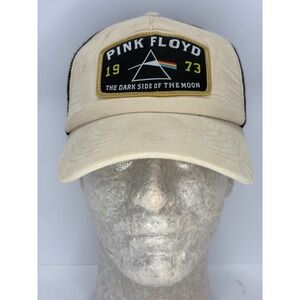 Pink Floyd Dark Side of The Moon 1973 Trucker Hat Tan Corduroy Snapback Cap